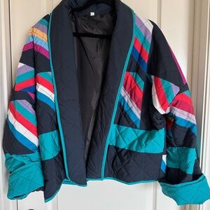 Colorful Quilted Women's Jacket